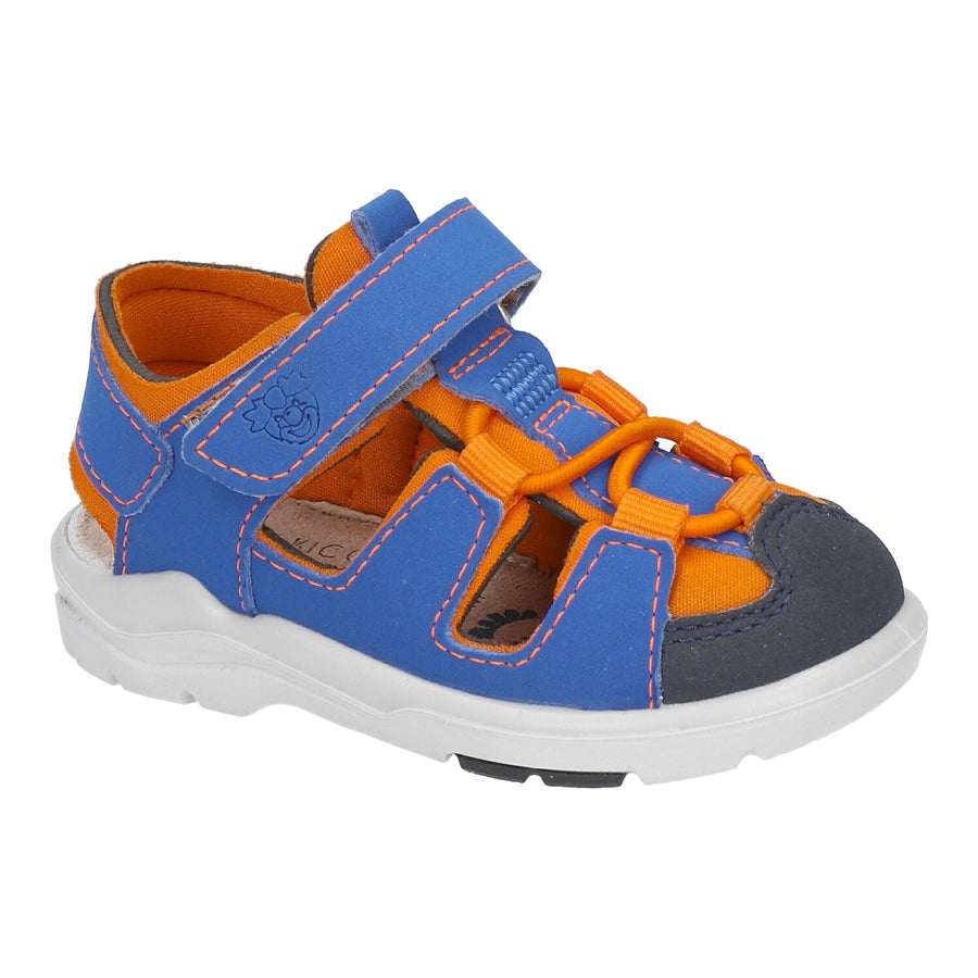 Ricosta Gery | Closed toe Waterproof Sandal | Bright Blue & Orange