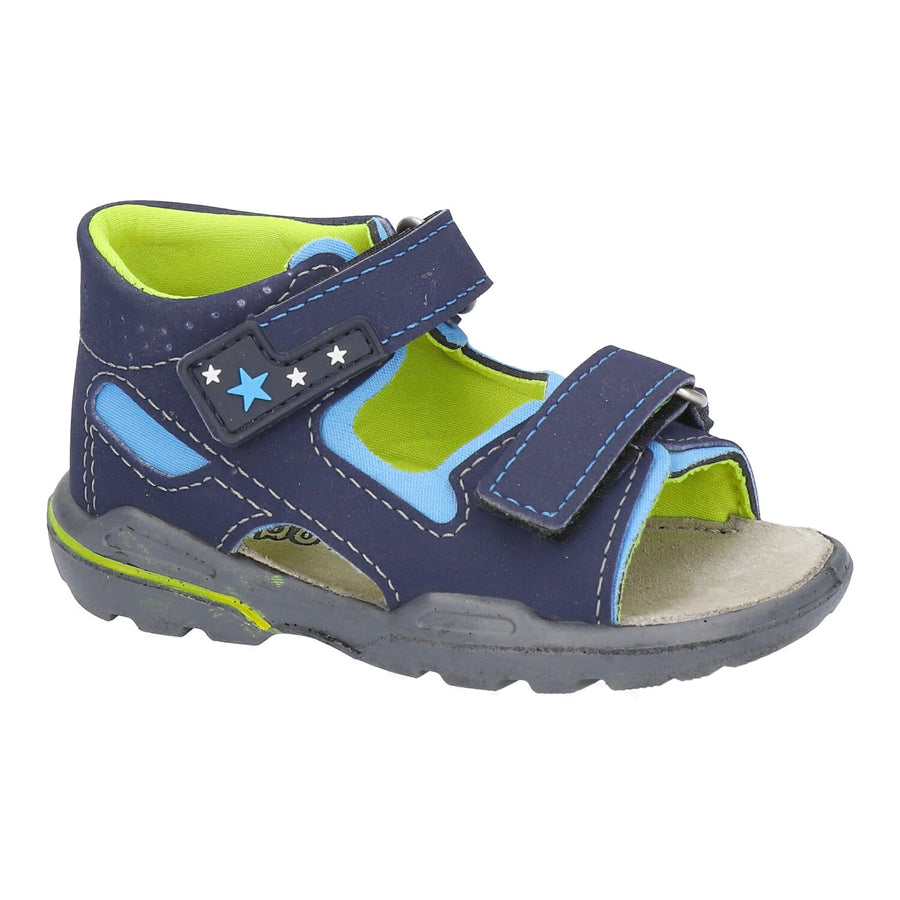 Ricosta Manto | Waterproof Sporty Sandal  | Navy & Lime