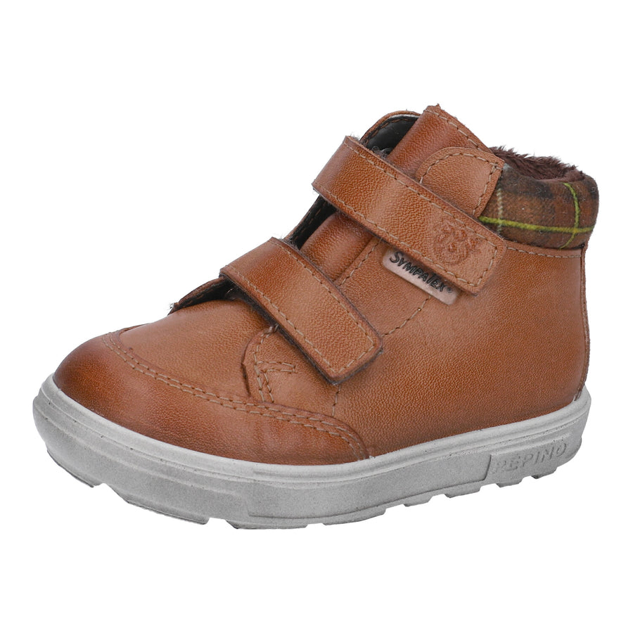 Ricosta Basti | Waterproof & Lined Velcro Boots | Tan