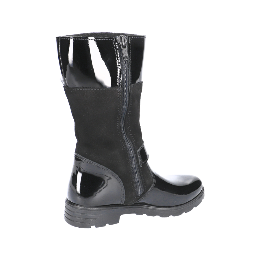 Ricosta Boots | Hannah Waterproof | Black Patent/Suede