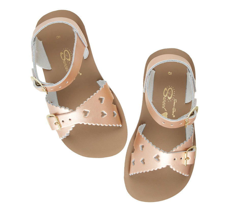 Sun-San Sweetheart Sandals|Rose Gold