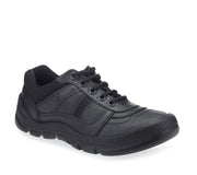 Start-Rite Rhino School Shoes|Sherman Lace Up|Black