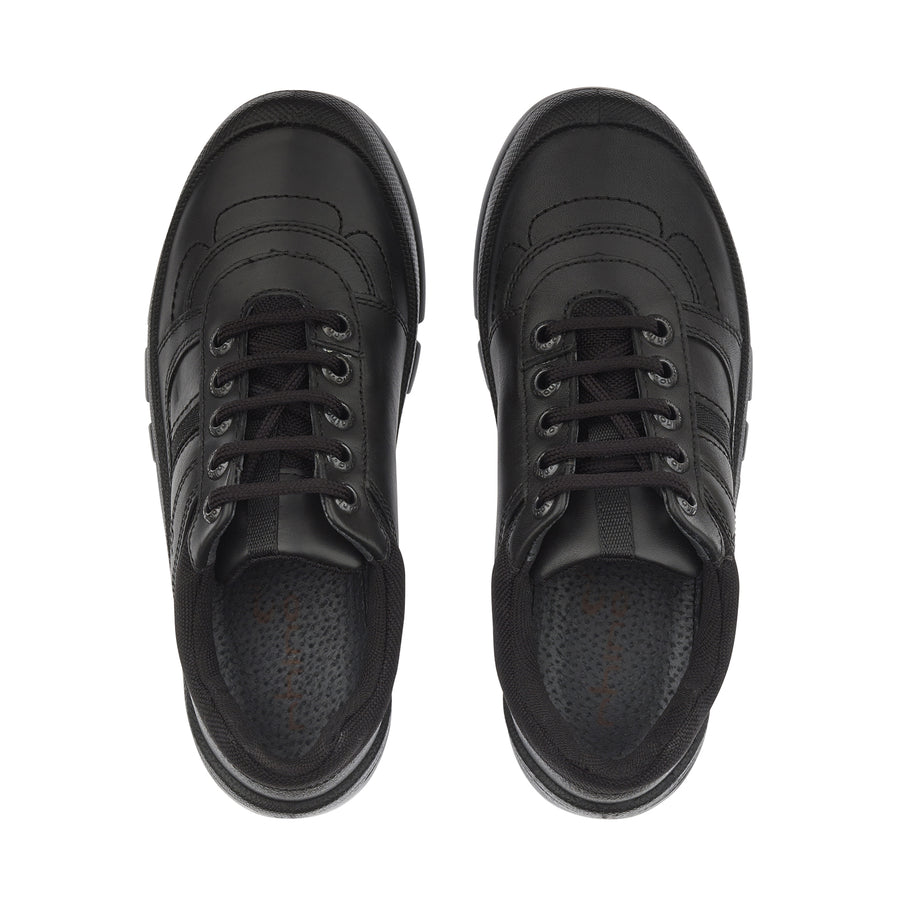 Start-Rite Rhino School Shoes|Sherman Lace Up|Black