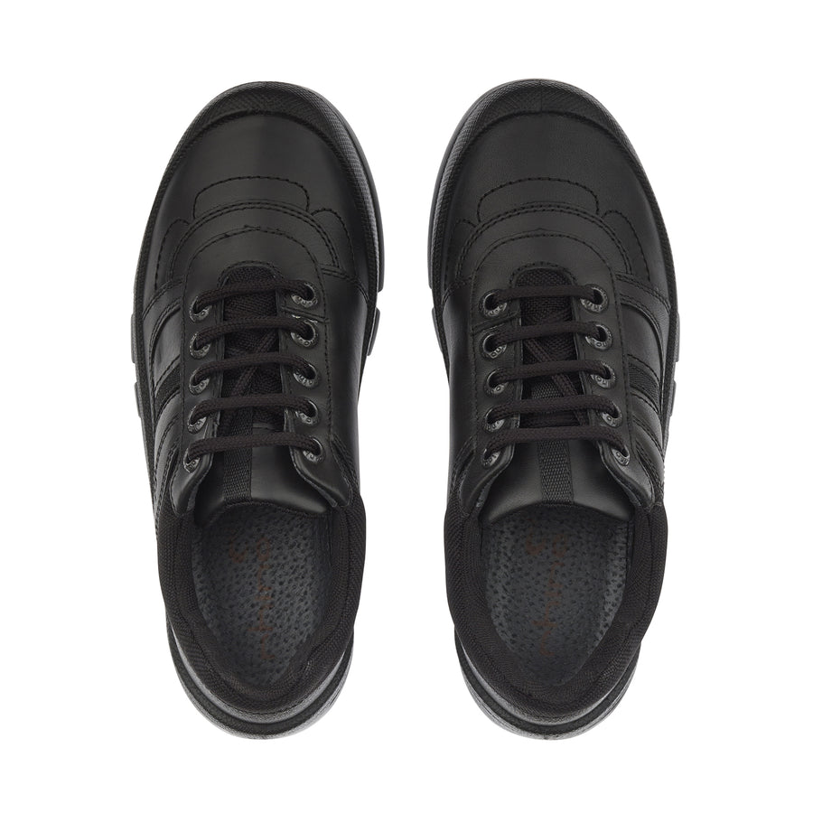 Start-Rite Rhino School Shoes|Sherman Lace Up|Black