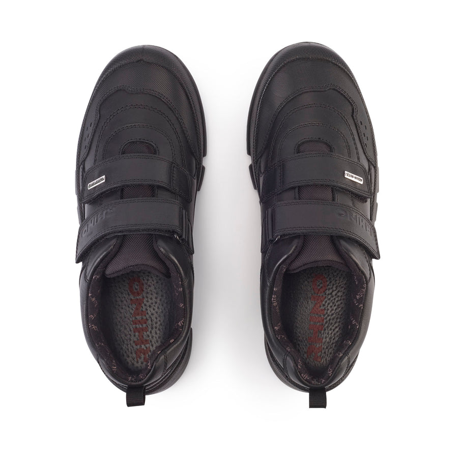 Start-Rite Waterproof School Shoes | Rhino Trooper Velcro| Black 