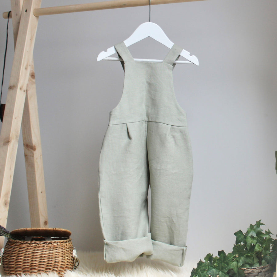 Freya Lillie | Harlow Dungarees | Aloe