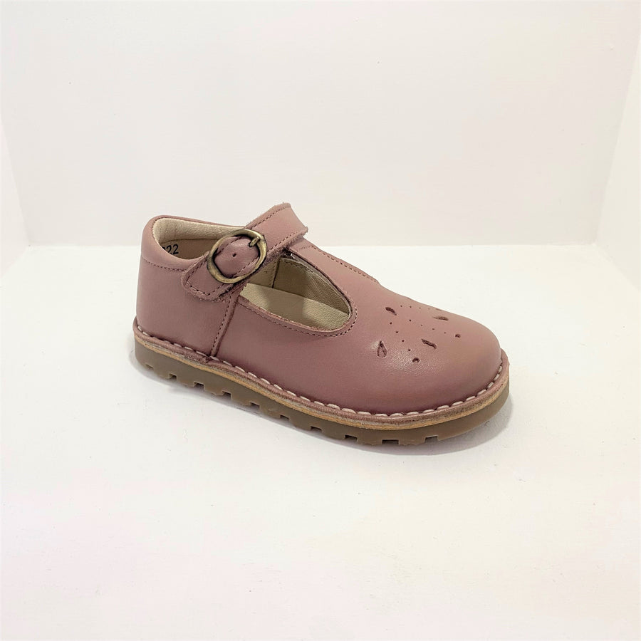 Petasil T-Bar Shoes | Andrea | Pink Panama