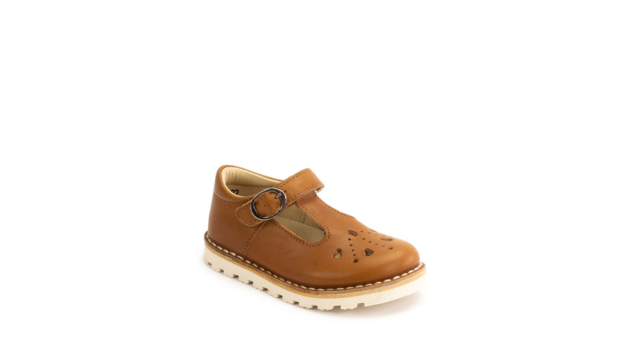 Petasil T-Bar Shoes | Andrea | Tan