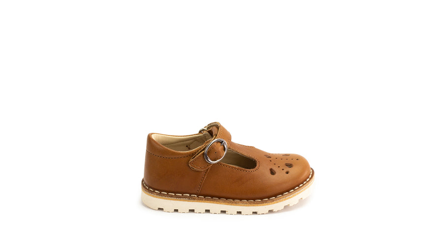 Petasil T-Bar Shoes | Andrea | Tan