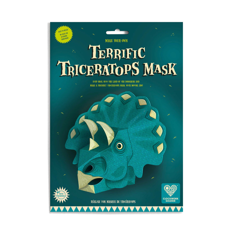 Clockwork Soldier Create Your Own Paper Triceratops Mask