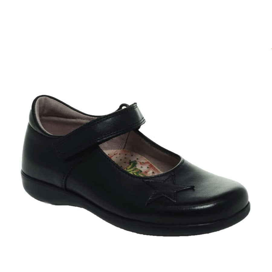 Petasil School Shoes | Belinda | Black Leather