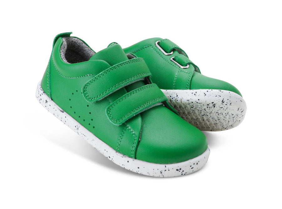 Bobux Shoes | I-Walk Grass Court Leather Trainer | Emerald Green
