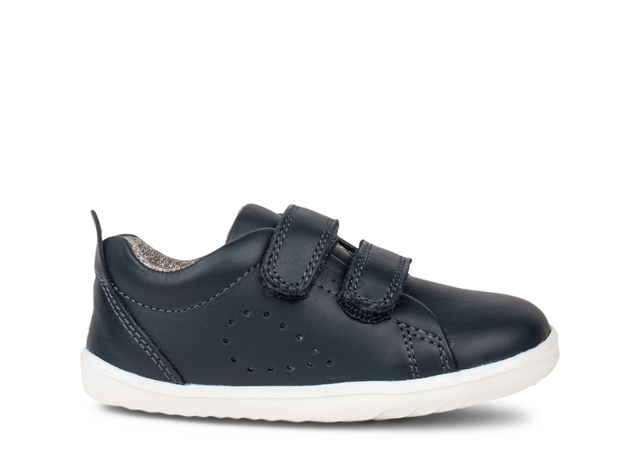 Bobux Grass Court Step Up Velcro trainers | Navy