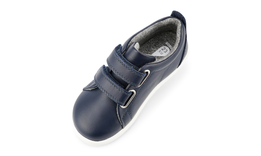 Bobux Shoes | I-Walk Grass Court Leather Trainer | Navy