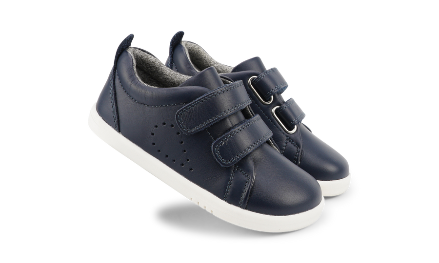 Bobux Shoes | I-Walk Grass Court Leather Trainer | Navy