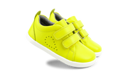 Bobux Shoes | I-Walk Grass Court Leather Trainer | Neon Yellow