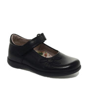 Petasil School Shoes |  Bonnie | Black Leather