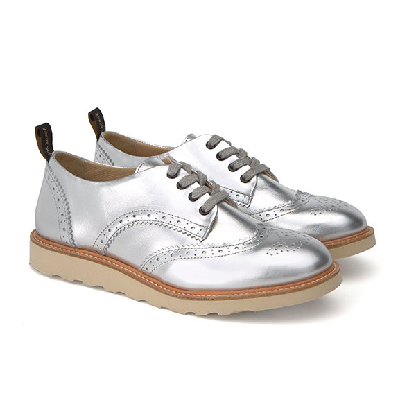 Young Soles Brando Brogue | Silver