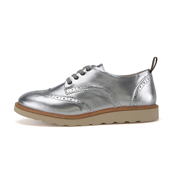 Young Soles Brando Brogue | Silver