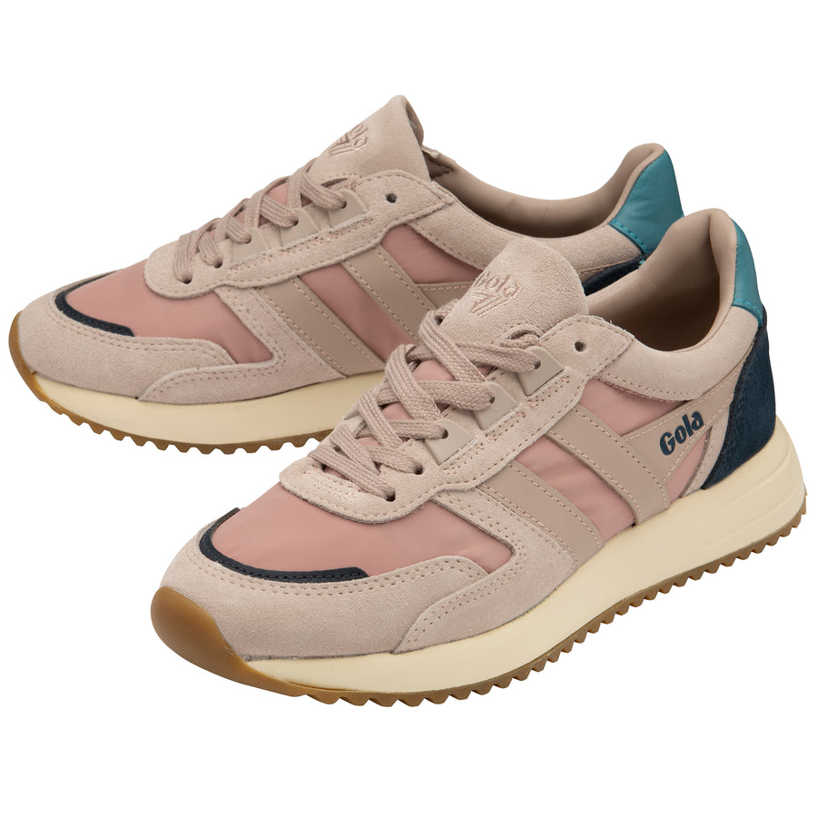 Gola Trainers for Women | Chicago | Blossom Pink & Ocean Blue