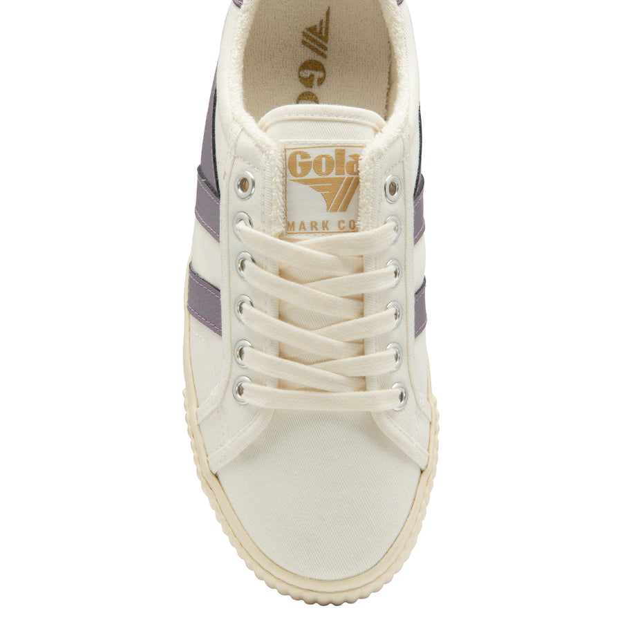 Gola White Trainers | Women's Mark Cox Tennis | Off-white & Lily Pink