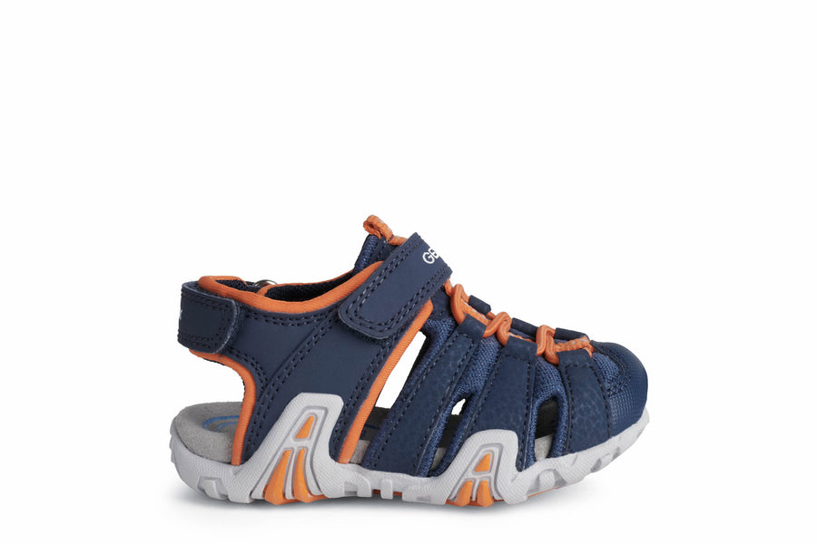 Geox Waterproof Sandals | Kraze | Navy & Orange