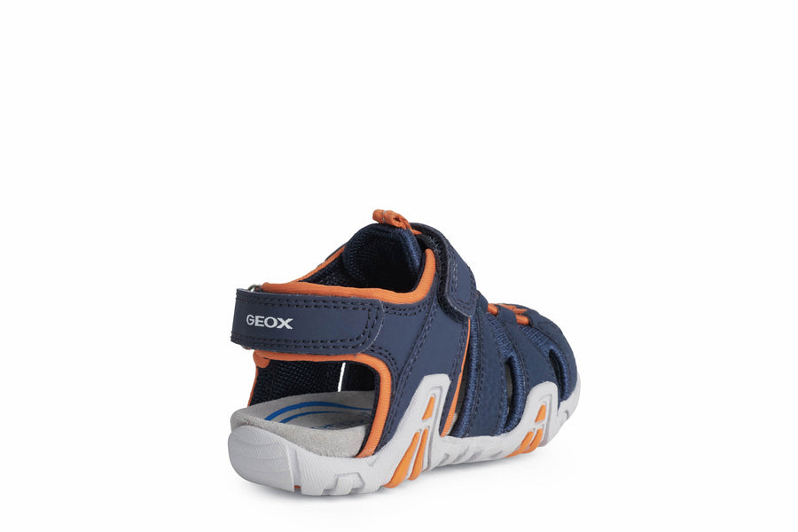 Geox Waterproof Sandals | Kraze | Navy & Orange