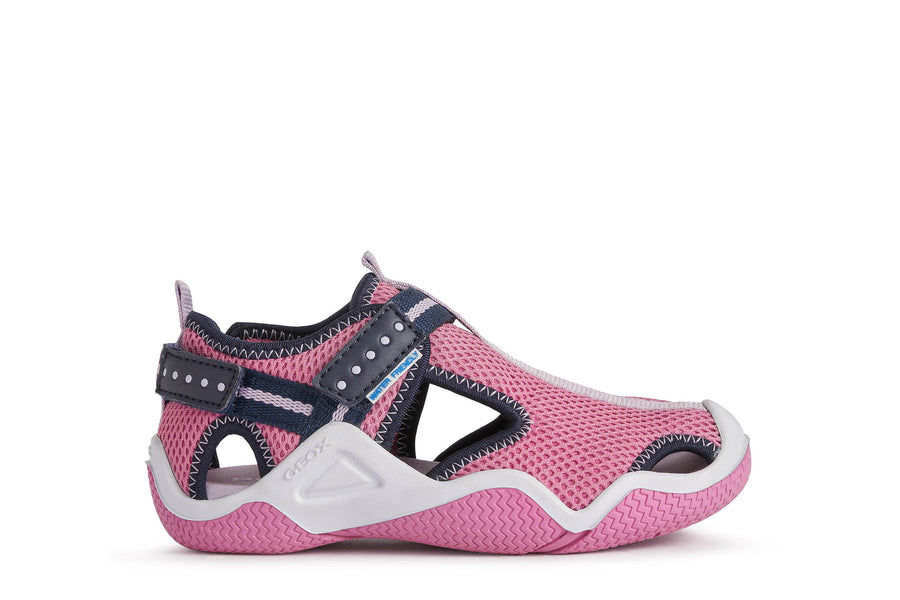 Geox Wader Waterproof Sandal | Navy & Pink