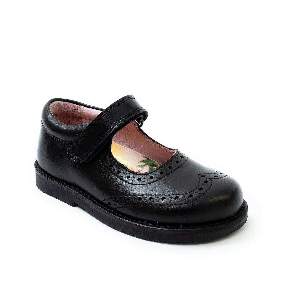 Petasil School Shoes | Claret  | Black Leather