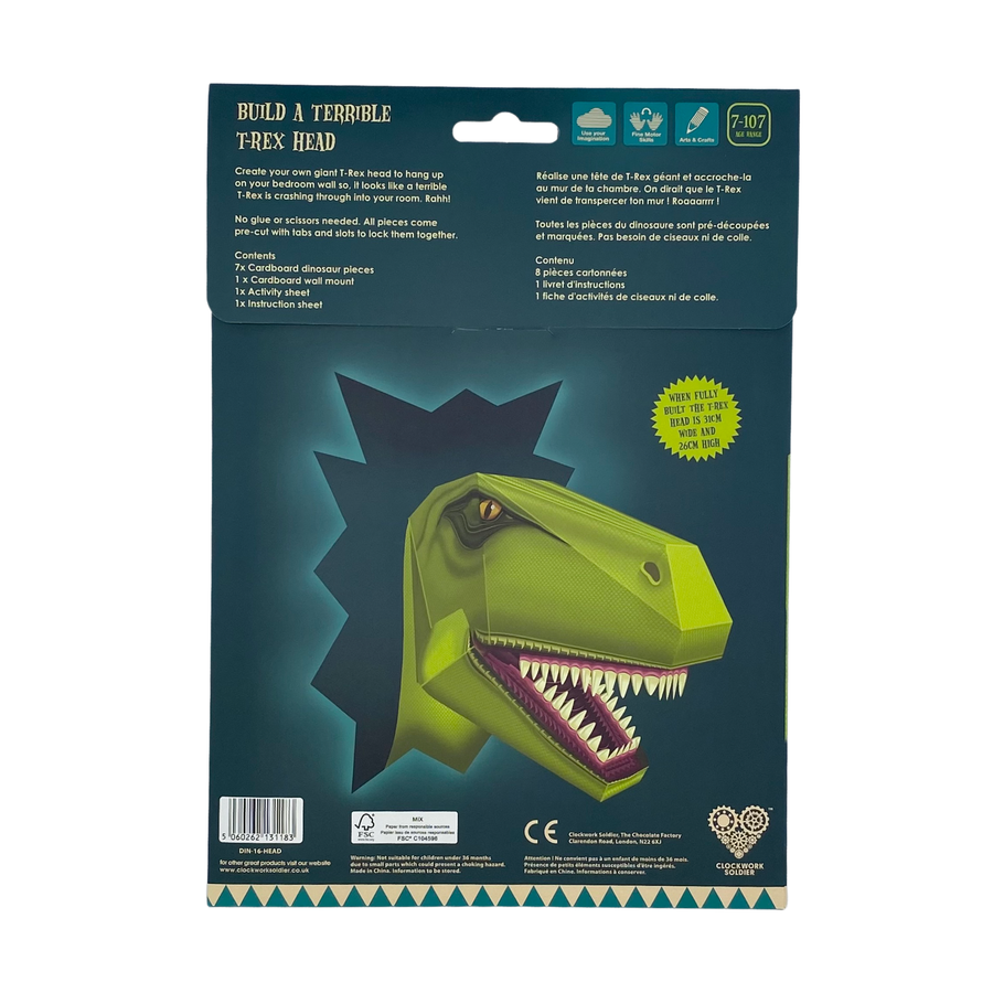 Clockwork Soldier Create Your Own Paper T-Rex Head