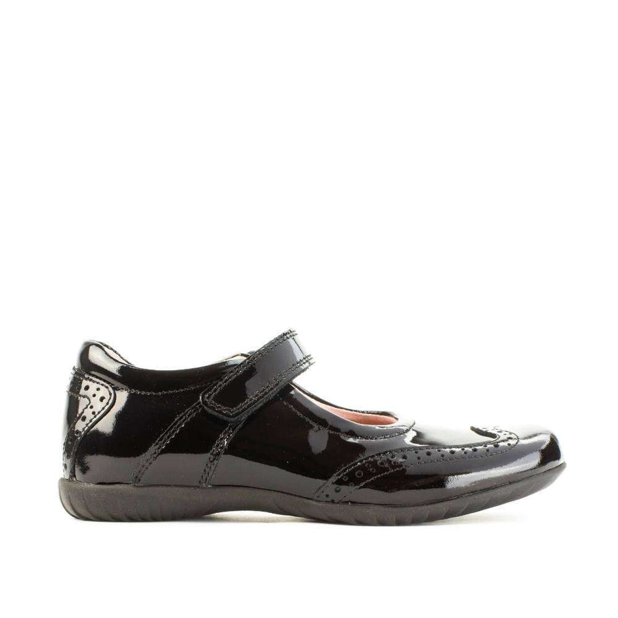 Petasil Expo | Girls School Shoe | Black Patent