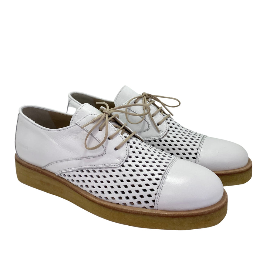 Angulus Womens Shoes Lace-up Brogue | White