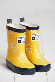 Grass and Air wellies|Infant |Colour Changing|Yellow & Navy