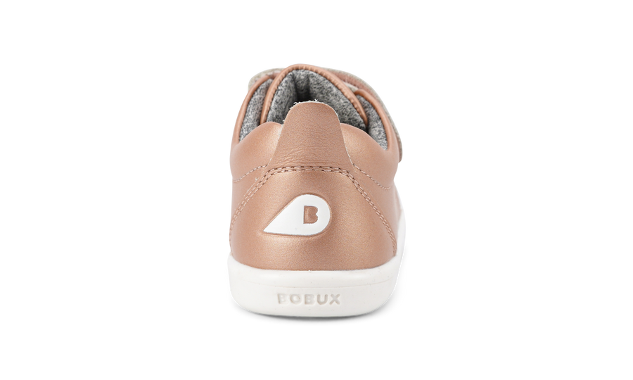 Bobux Shoes | I-Walk Grass Court Leather Trainer | Rose Gold