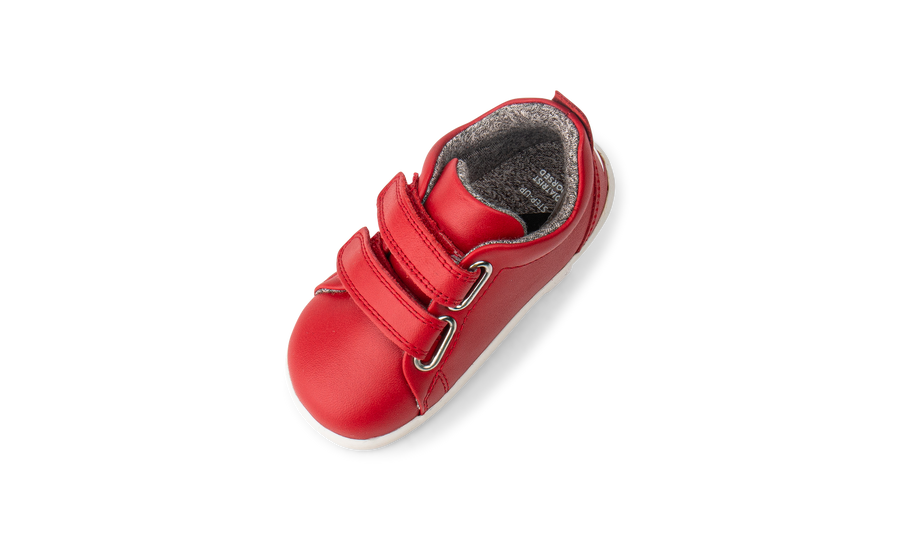 Bobux Grass Court Step Up Velcro trainers | Red