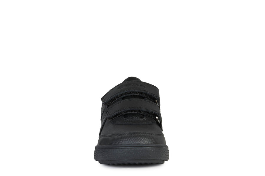 Geox Poseido | Velcro School Shoes |Black