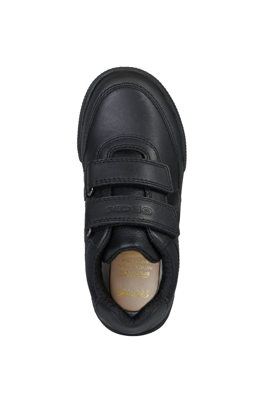 Geox Poseido | Velcro School Shoes |Black