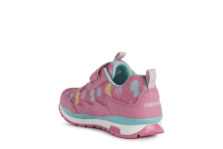 Geox Kids Trainers | Pavel | Fuchsia & Watersea