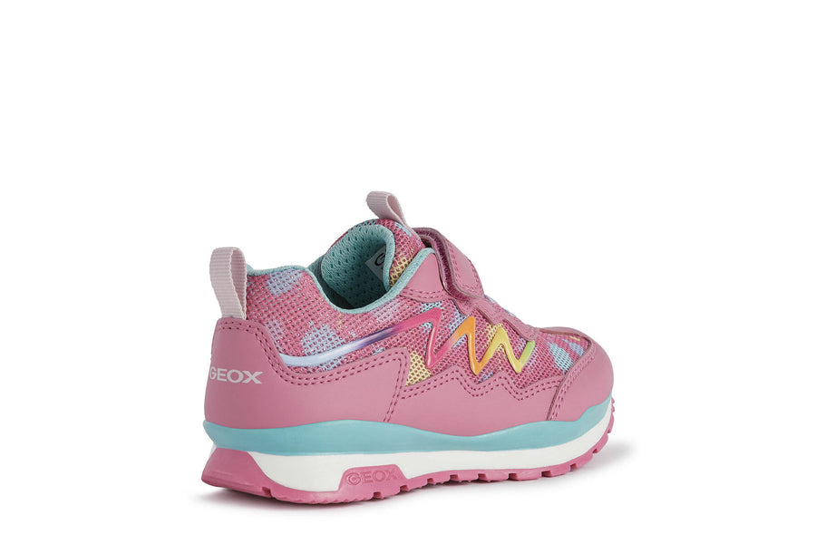 Geox Kids Trainers | Pavel | Fuchsia & Watersea
