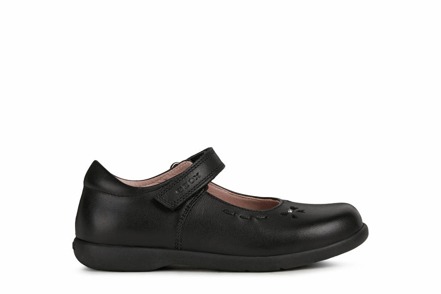 Geox Girls School Shoes | Naimara Mary-Jane | Black 