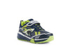 Geox Bayonyc Trainers | Navy & Lime Shark