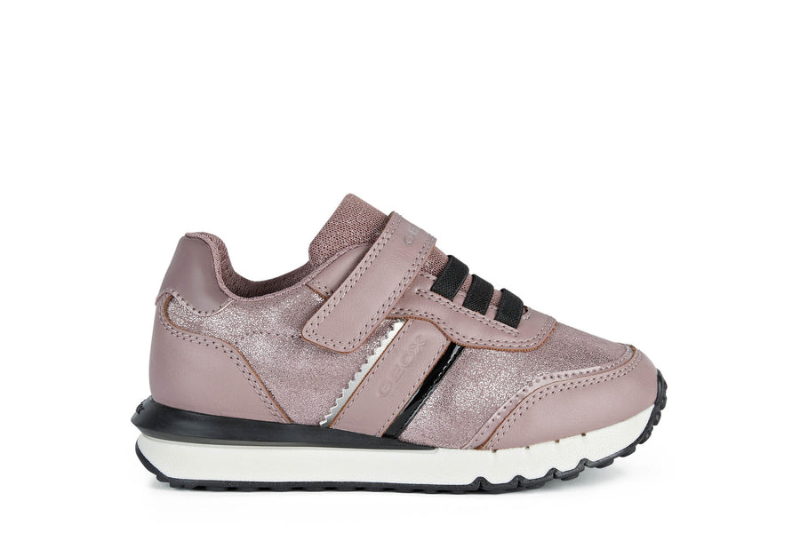 Geox Pink Trainers | Fastics | Velcro | Rose Smoke