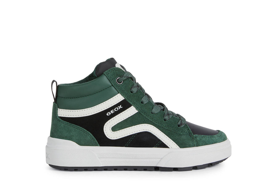 Geox Hi Top Trainers |Weemble | Green & Black