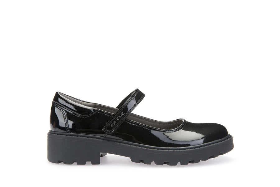 Geox Mary-Jane Shoes |  Casey | Black Patent