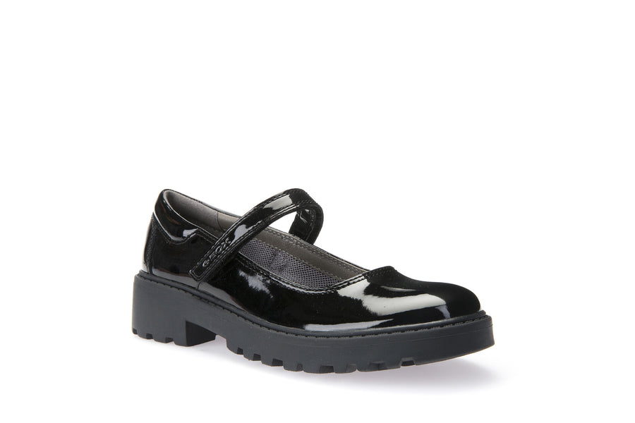 Geox Mary-Jane Shoes |  Casey | Black Patent