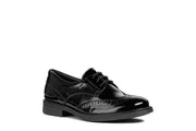 Geox Agata D Lace Up|Black Patent