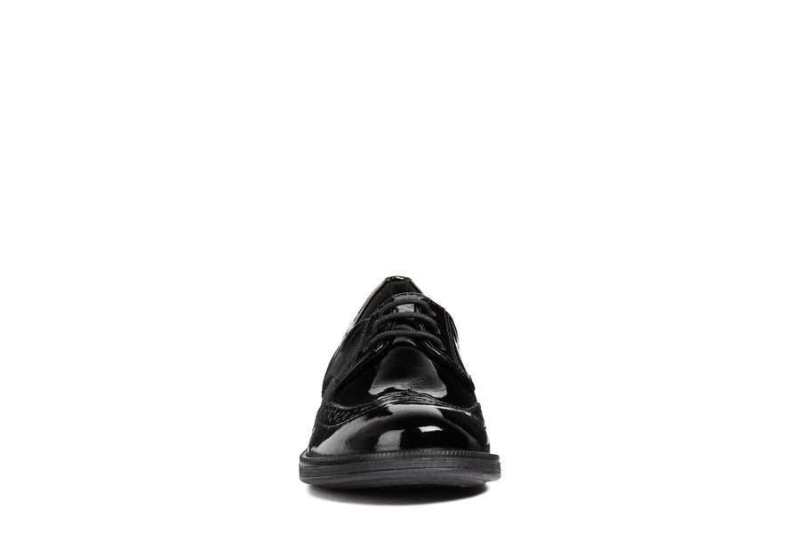 Geox Agata D Lace Up|Black Patent