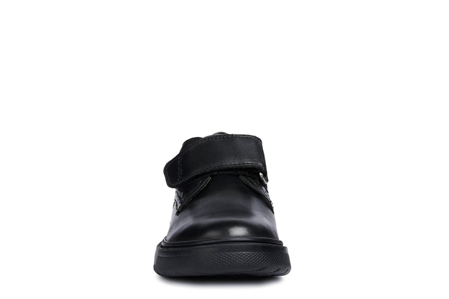 Geox Riddock School Shoes|Black Leather
