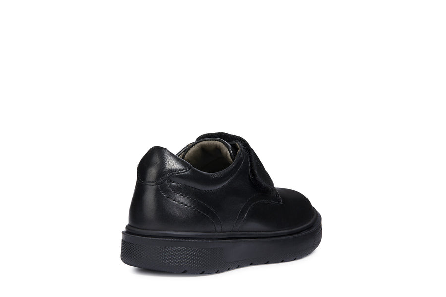 Geox Riddock School Shoes|Black Leather