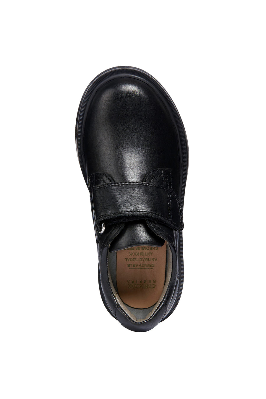 Geox Riddock School Shoes|Black Leather